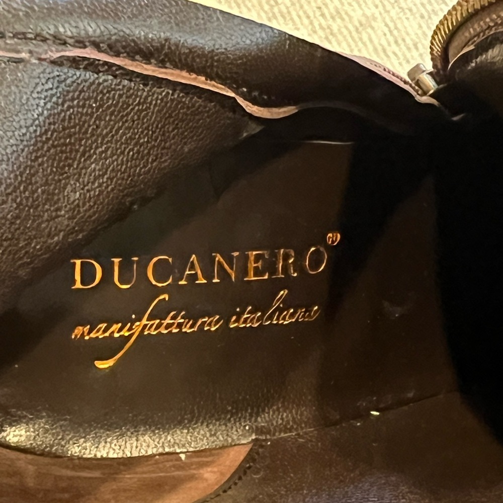 DUCANERO manifattura italiana Dark Brown leather Boot NWOT Size 9 FREE SHIPPING! - Picture 5 of 9